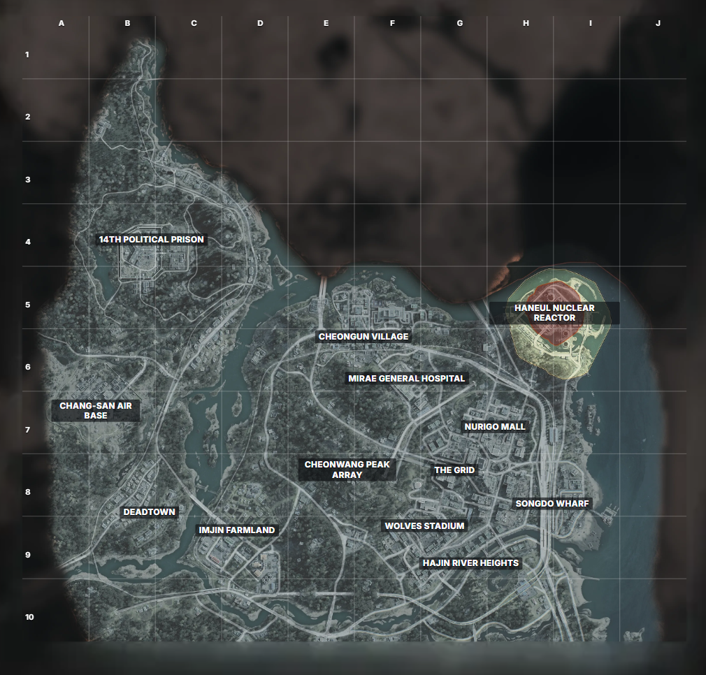 MW4 DMZ – Les Localisations